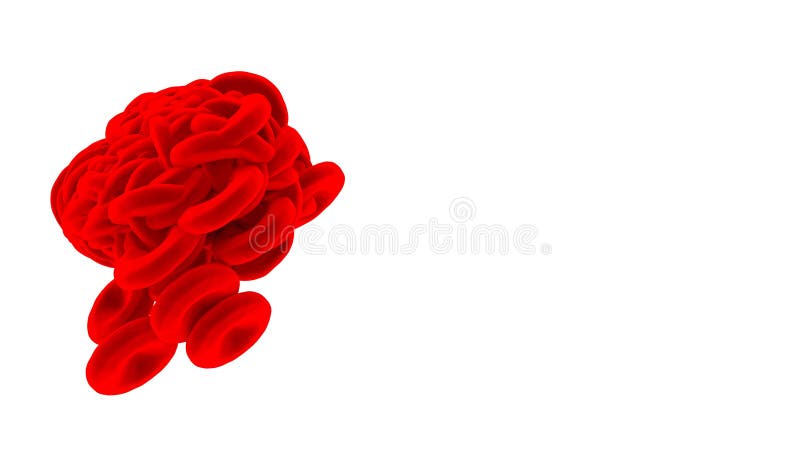 Red blood cells isolated on white background. vector illustration