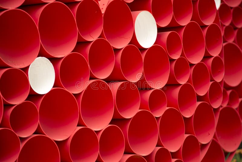 Group of red water pipes background stock photo Group of red water pipes background stock photo