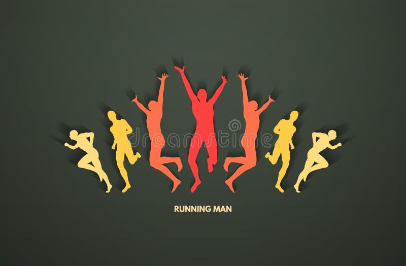 A group of runners. Design for sport and business. Sport concept. Vector illustration royalty free illustration A group of runners. Design for sport and business. Sport concept. Vector illustration royalty free illustration