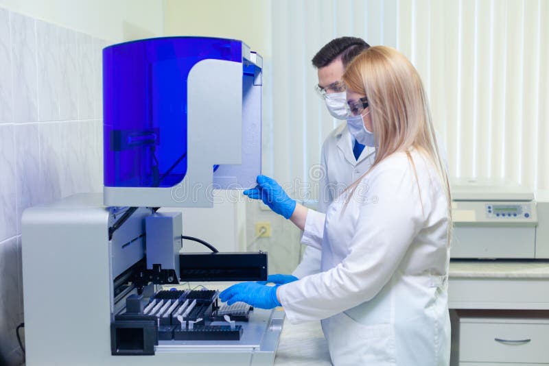 A Group of Scientists Conducts Research in a Scientific Laboratory