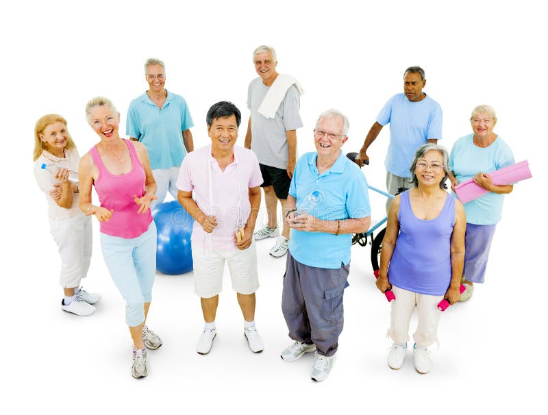 Group of Senior Adult Staying Fit