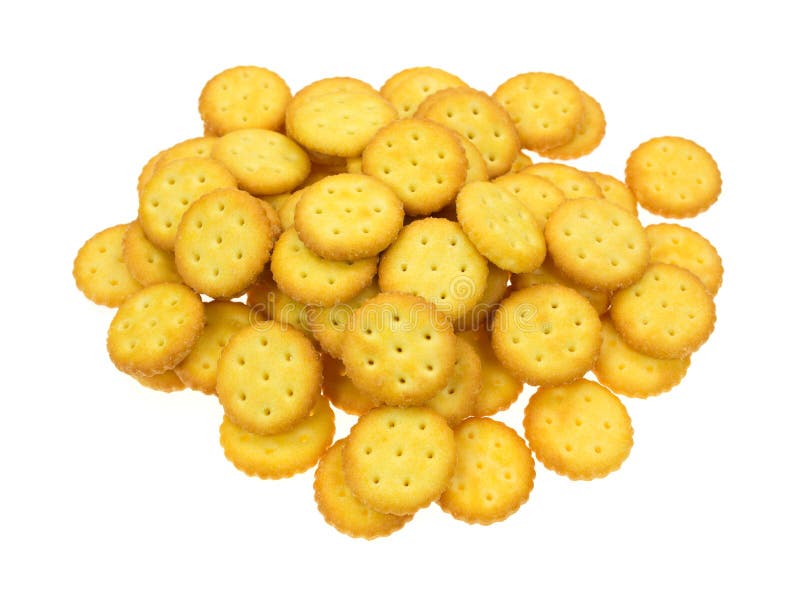 Group Of Small Snack Crackers Stock Photo Image of heap, golden 40236464