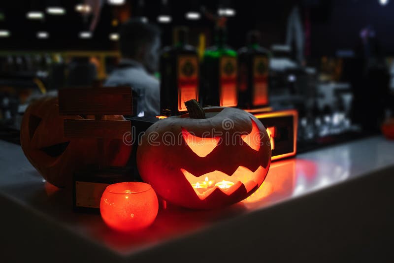 Group of spooky Halloween Jack o Lanterns stock photography Group of spooky Halloween Jack o Lanterns stock photography