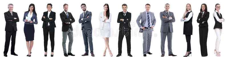 Group of successful business people isolated on white stock photography Group of successful business people isolated on white stock photography