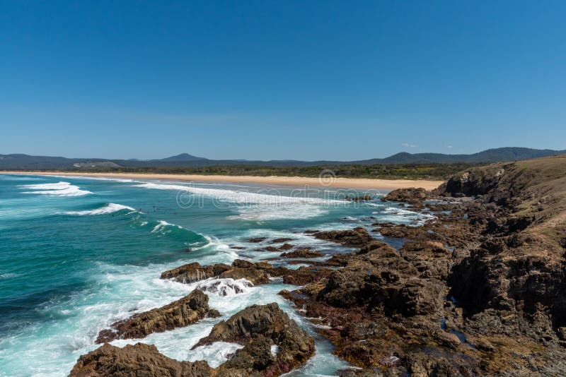 Moonee Beach stock image. Image of beautiful, moonee 156685107