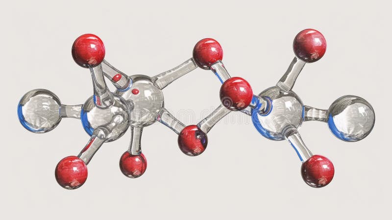 A group of three red and white spheres are shown, AI royalty free illustration