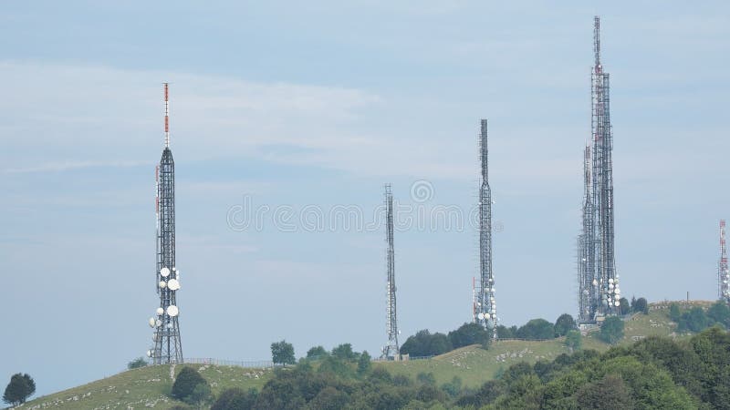 Group of Towers for Telecommunications, Television Broadcast, Cellphone