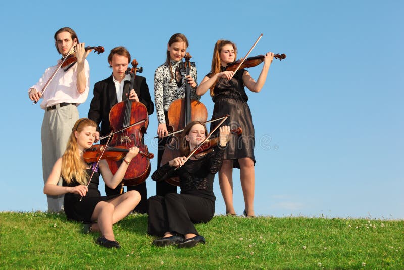 Female violinists stock photo. Image of musical, wood 13169850