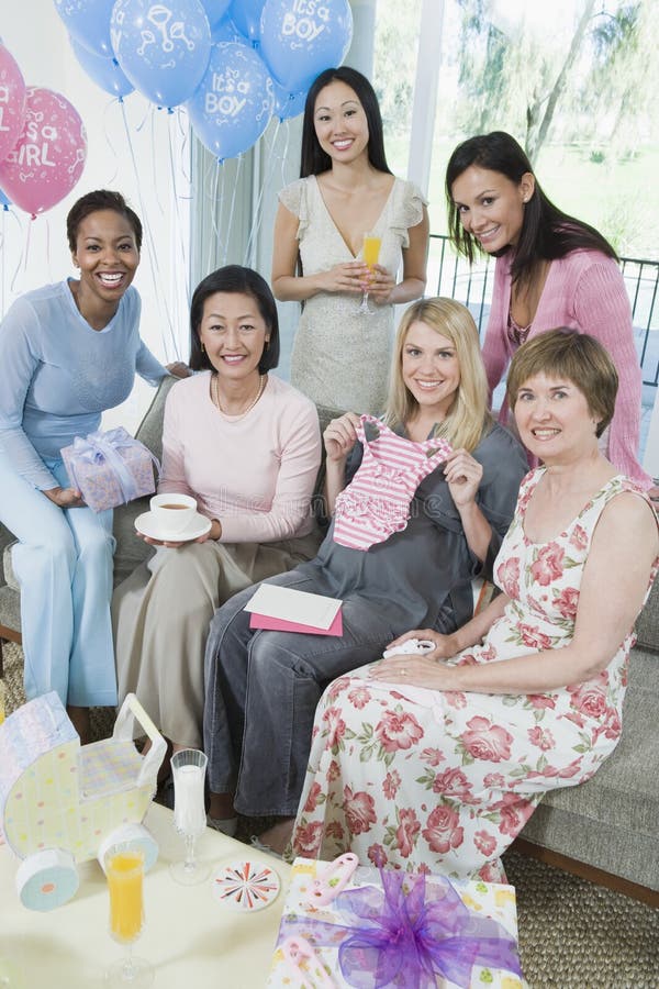 Group Of Women At Baby Shower Stock Image Image Of Celebrate