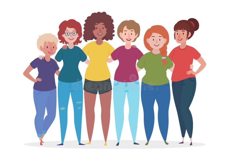 Group Hug Women Stock Illustrations – 1,267 Group Hug Women Stock