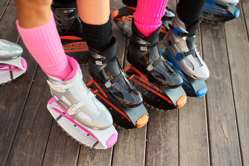 Group of Womens Legs in Kangoo Jumps Boots Stock Photo - Image of  lifestyle, active: 125151204