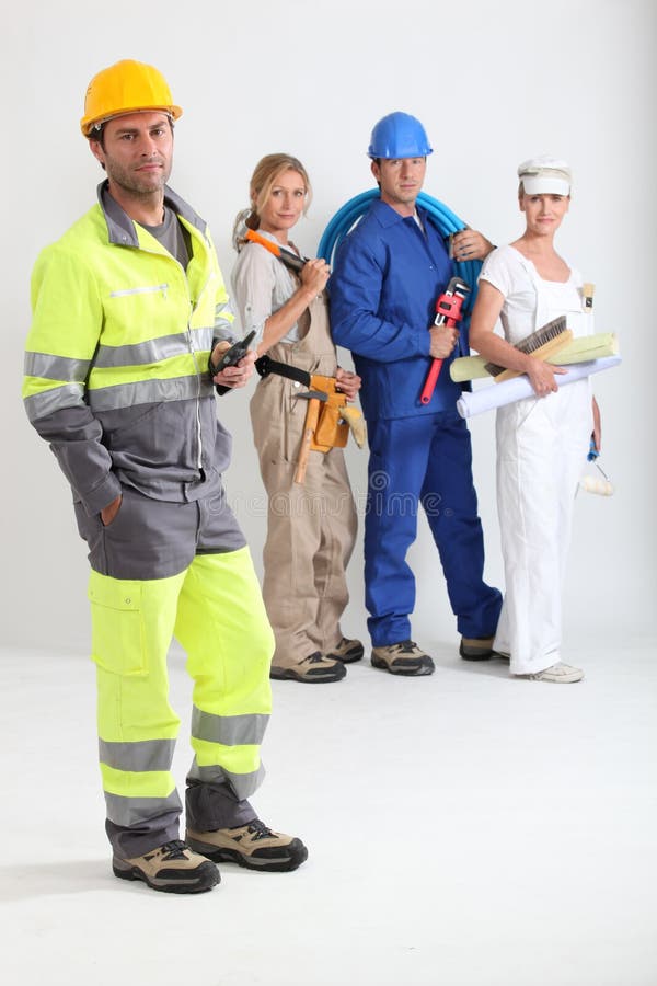 Group of workers stock photography Group of workers stock photography