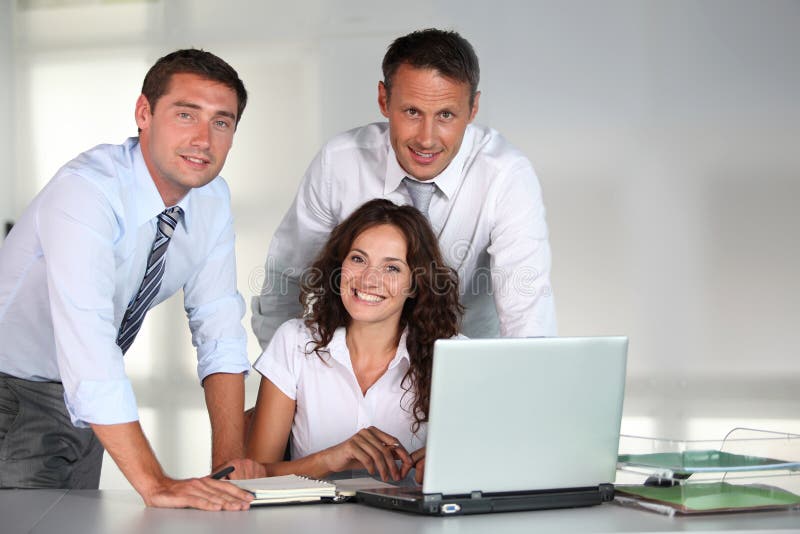 Group of workers in the office