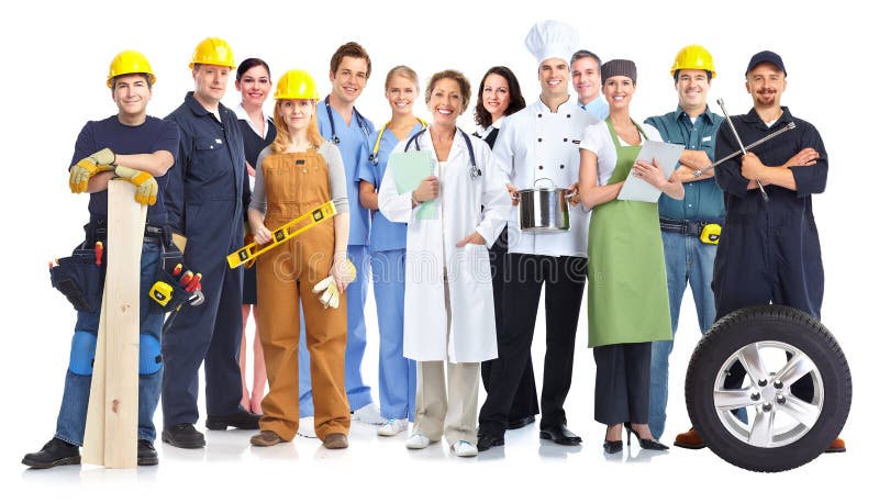 Group of workers people. royalty free stock images Group of workers people. royalty free stock images