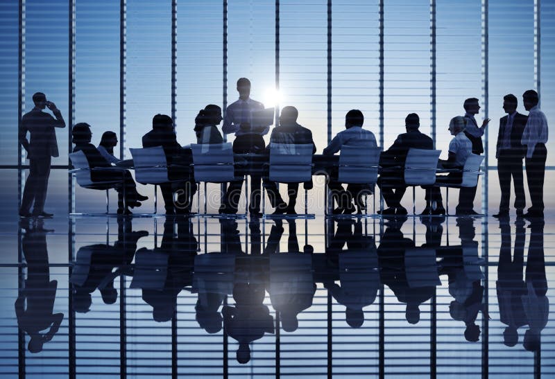 Group of World Business People at a Meeting stock photography