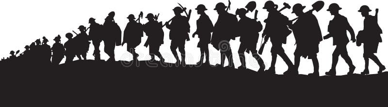 WW1 Working Soldiers stock illustration WW1 Working Soldiers stock illustration