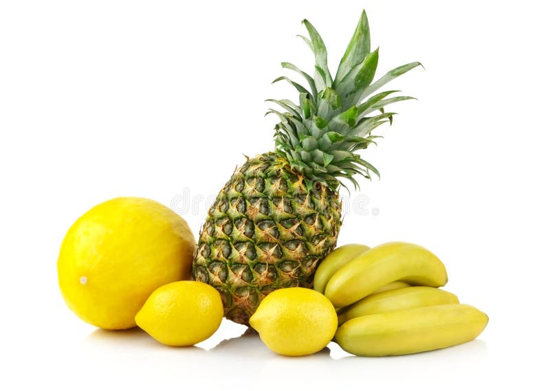 Group of yellow fruits stock photo. Image of lemon, citrus 57963384
