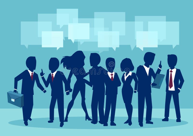 Communication, teamwork and connection vector concept vector illustration