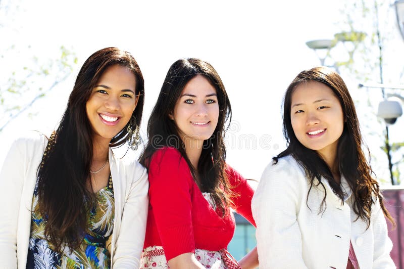 Group of young girl friends royalty free stock image Group of young girl friends royalty free stock image