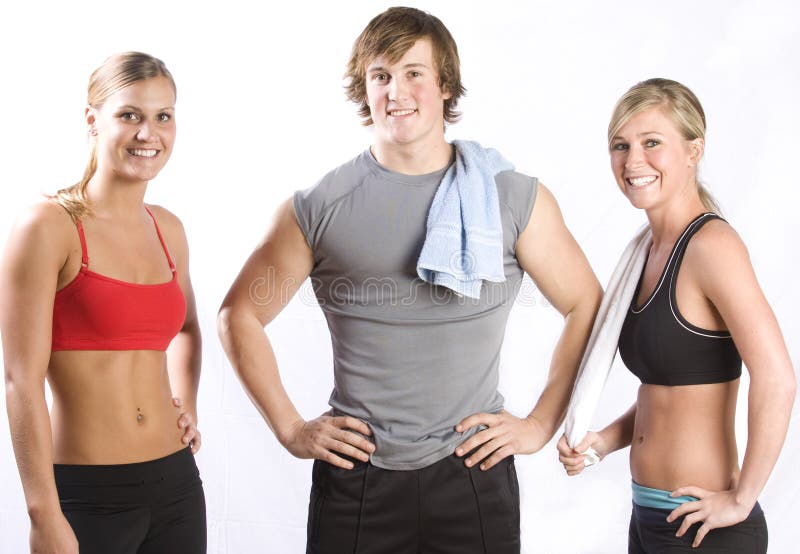 Group of young healthy people stock photos