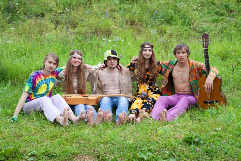 A group of young hippies