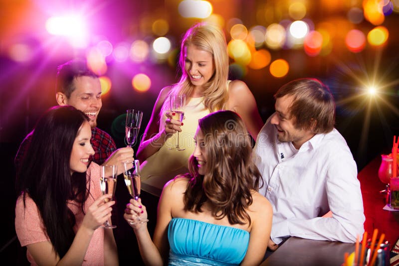 Group of Young People Having Party Celebration. Stock Photo Image of