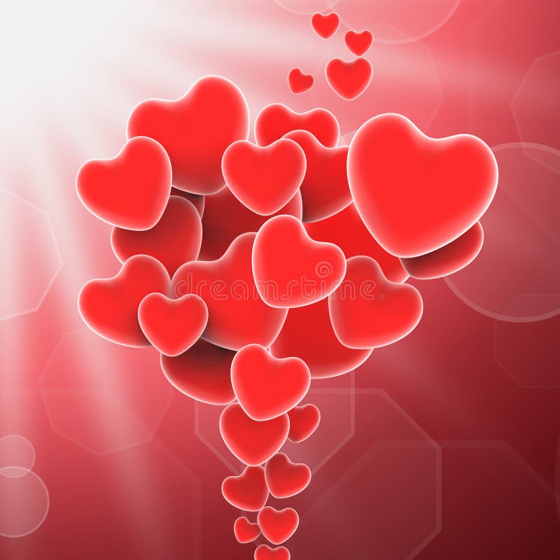 Groupe d'amour doux de moyens de coeurs ou romantique illustration de vecteur Groupe d'amour doux de moyens de coeurs ou romantique illustration de vecteur