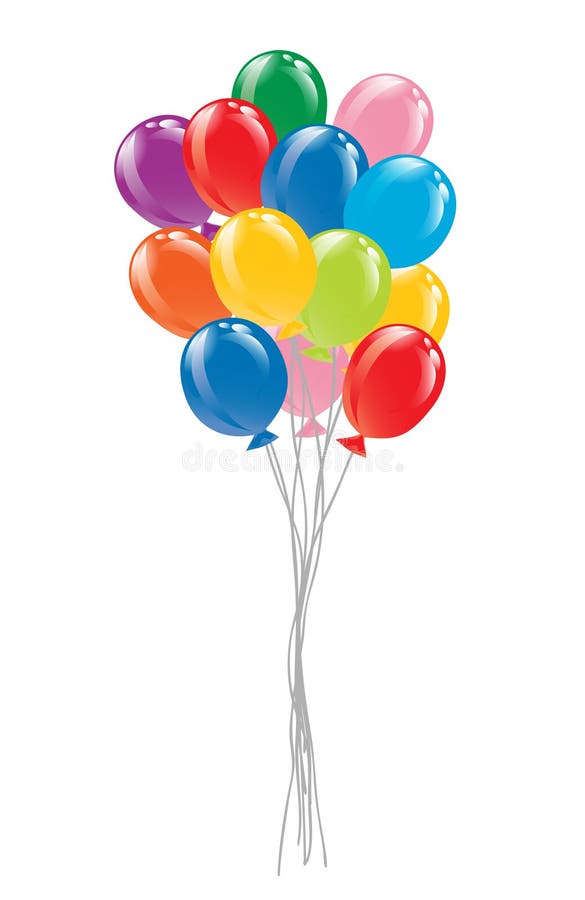 Bunch of colorful balloons. Vector-Illustration. Bunch of colorful balloons. Vector-Illustration