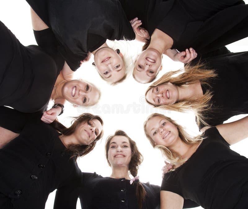 Groupe de jeunes femmes photos stock Groupe de jeunes femmes photos stock