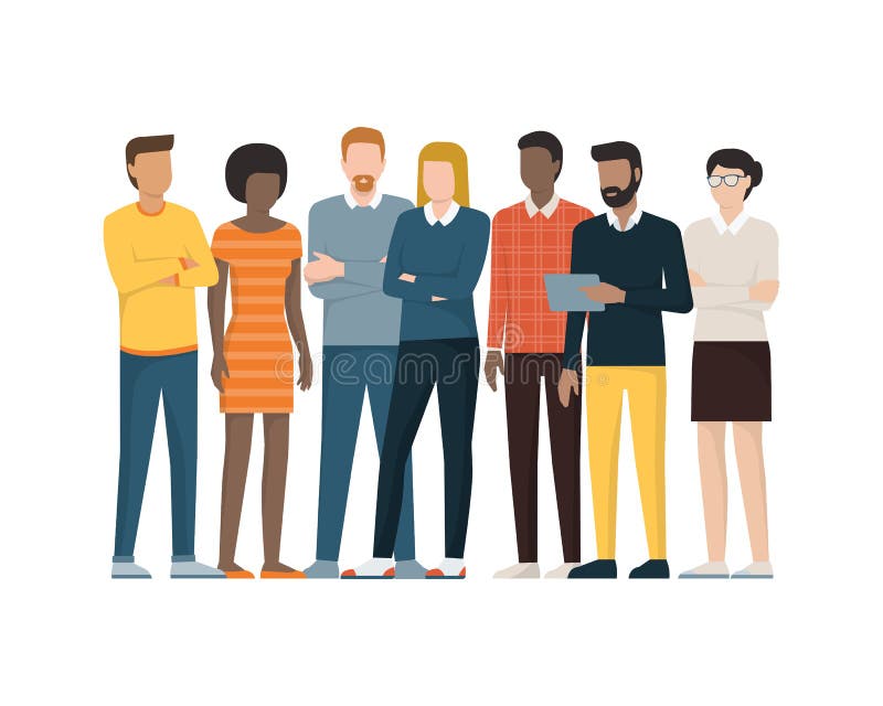 Groupe de personnes illustration stock Groupe de personnes illustration stock
