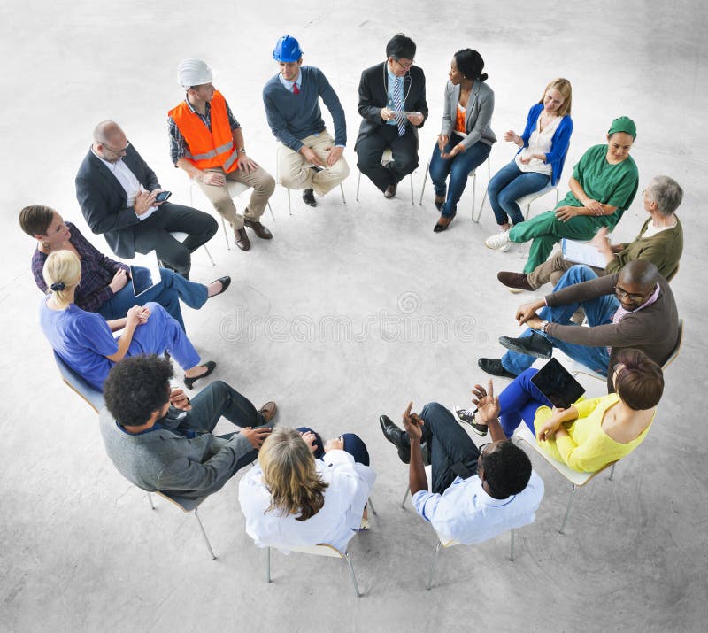 Groupe de professions diverses ensemble image stock Groupe de professions diverses ensemble image stock