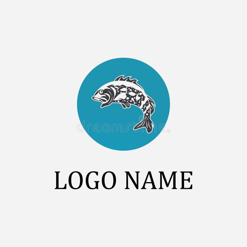 Grouper Logo Vector Illustration Design Icon Logo Stock Vector