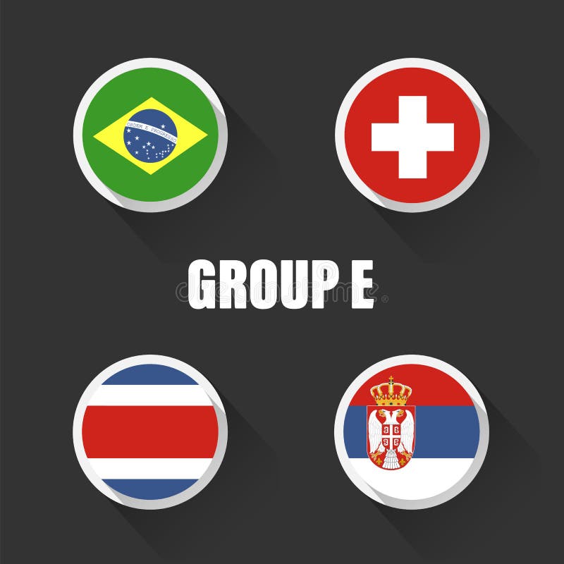 Groups football world championship in Russia. stock illustration Groups football world championship in Russia. stock illustration