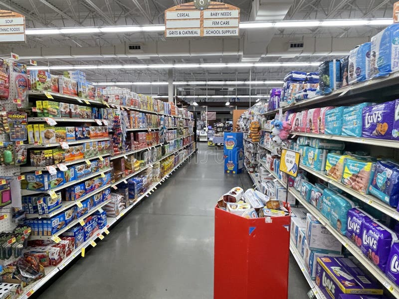 IGA Retail Grocery Store Cereal and Diapers Editorial Image Image of