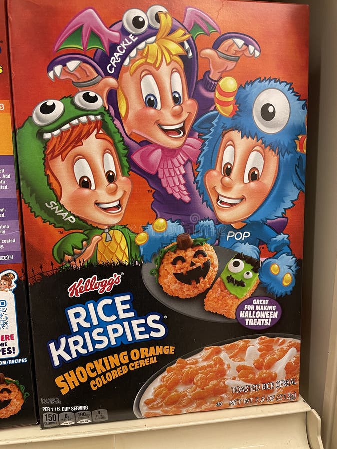 Grocery Store Kelloggs Halloween Cereals Apple Jacks and Frosted Flakes ...