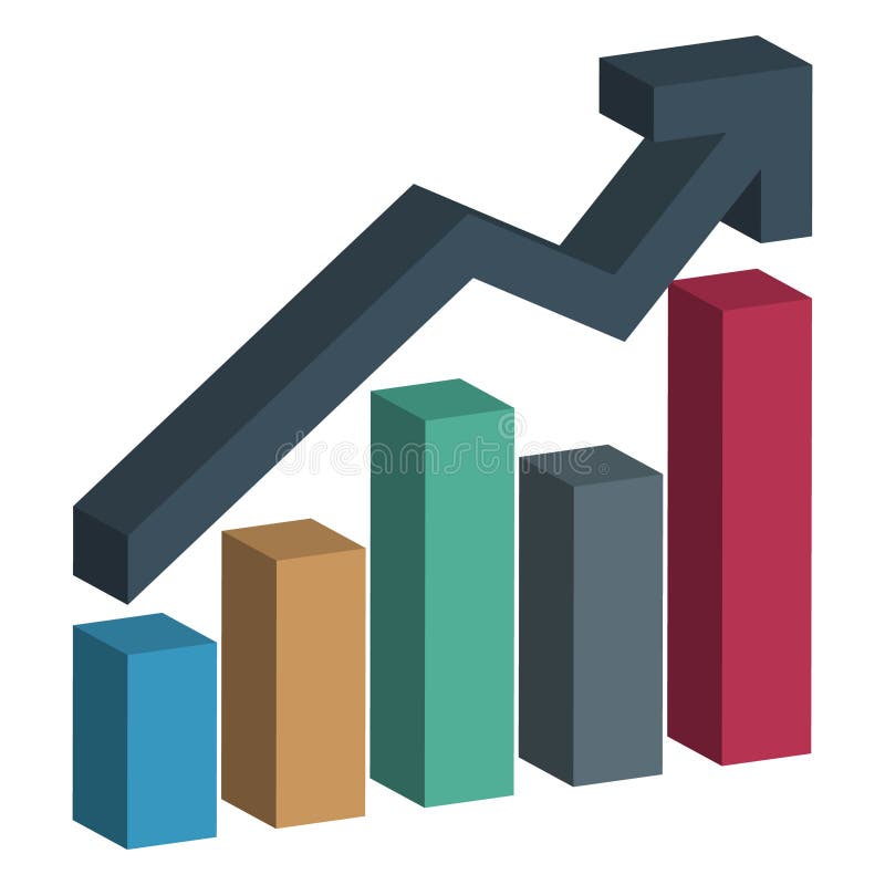 Growth Chart Color vector icon fully editable