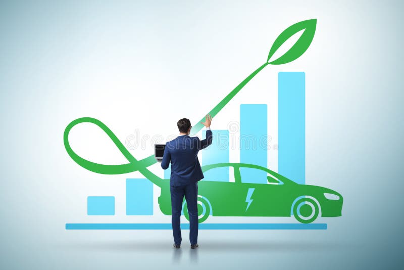 Growth of Electric Car Usage Concept Stock Photo Image of ecological, automobile 238564276