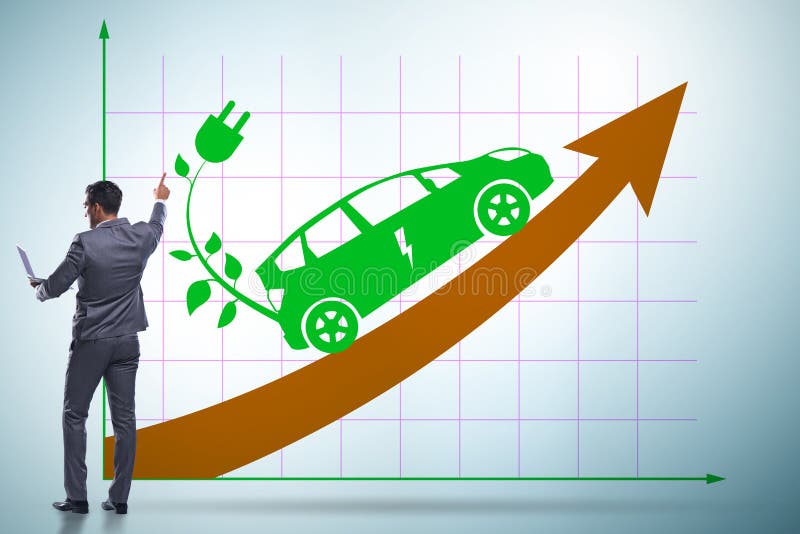 Growth of Electric Car Usage Concept Stock Photo Image of ecological, clean 249702342