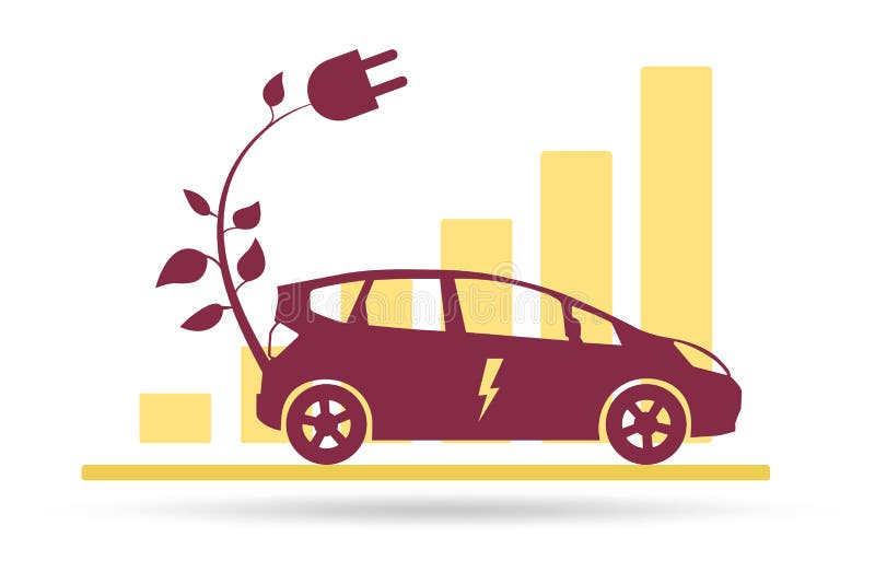 Growth of Electric Car Usage Concept Stock Illustration Illustration of charger, charge 239844061