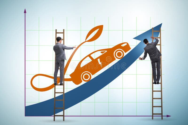 Growth of Electric Car Usage Concept Stock Image Image of fueling, auto 243160299