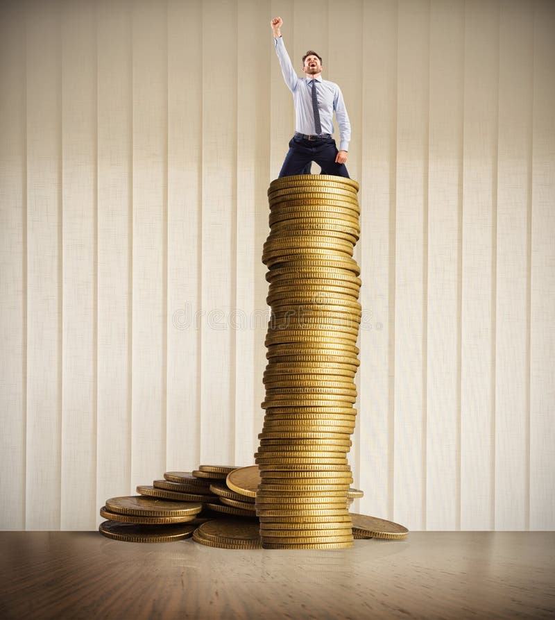 Growth exponential gain royalty free stock image