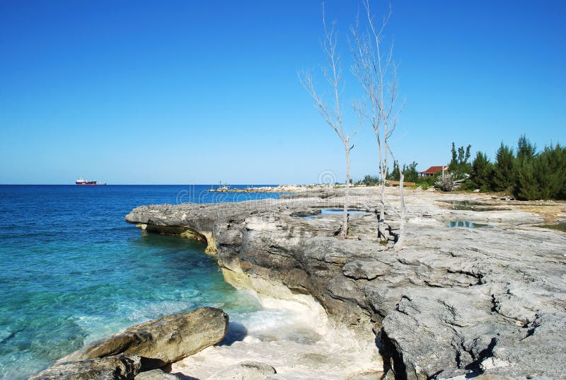 Großartige Bahama Insel-Landschaft stockbilder Großartige Bahama Insel-Landschaft stockbilder
