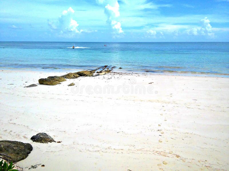 Großartiger Bahama-Insel-Strand stockfotografie Großartiger Bahama-Insel-Strand stockfotografie