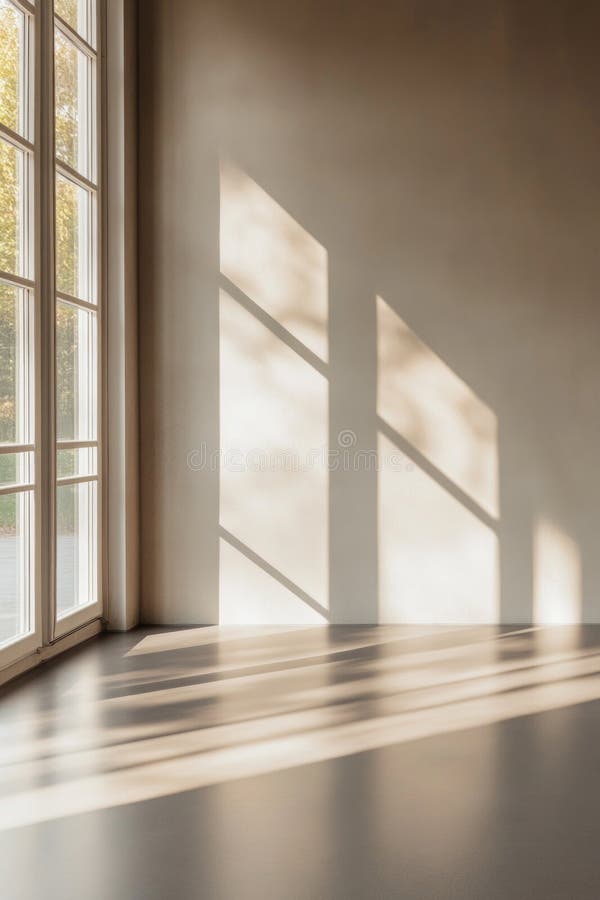 Große Fensterfront und weiße Wand lizenzfreie stockfotos
