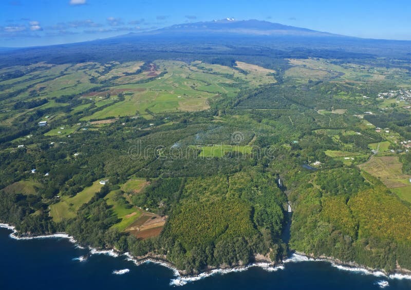 Große Insel, Hawaii, eine Vogelperspektive lizenzfreie stockfotografie Große Insel, Hawaii, eine Vogelperspektive lizenzfreie stockfotografie