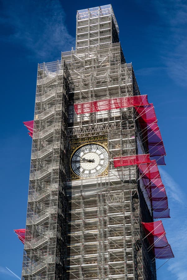 Großer Ben Scaffolding lizenzfreie stockfotografie Großer Ben Scaffolding lizenzfreie stockfotografie