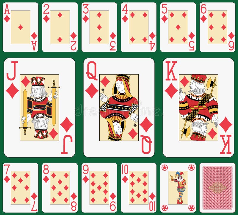 Großer Index der Blackjack-Diamantklage vektor abbildung Großer Index der Blackjack-Diamantklage vektor abbildung