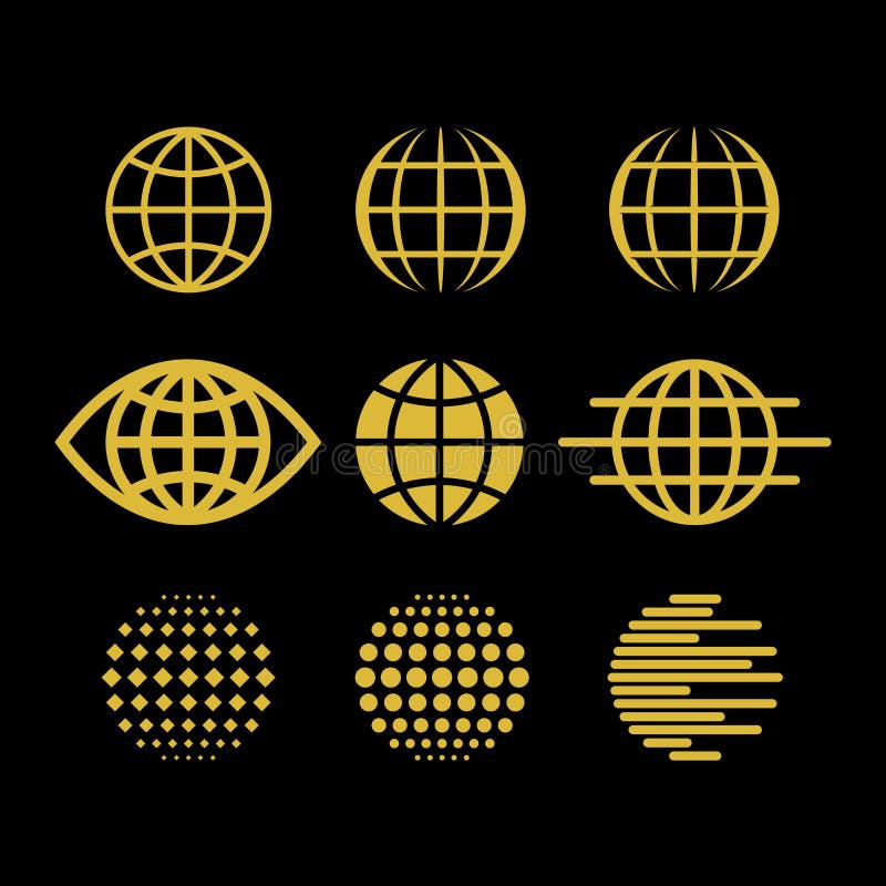 Großer Satz Vektorkugeln, Sammlung Gestaltungselemente für die Schaffung von Logos lizenzfreie abbildung Großer Satz Vektorkugeln, Sammlung Gestaltungselemente für die Schaffung von Logos lizenzfreie abbildung