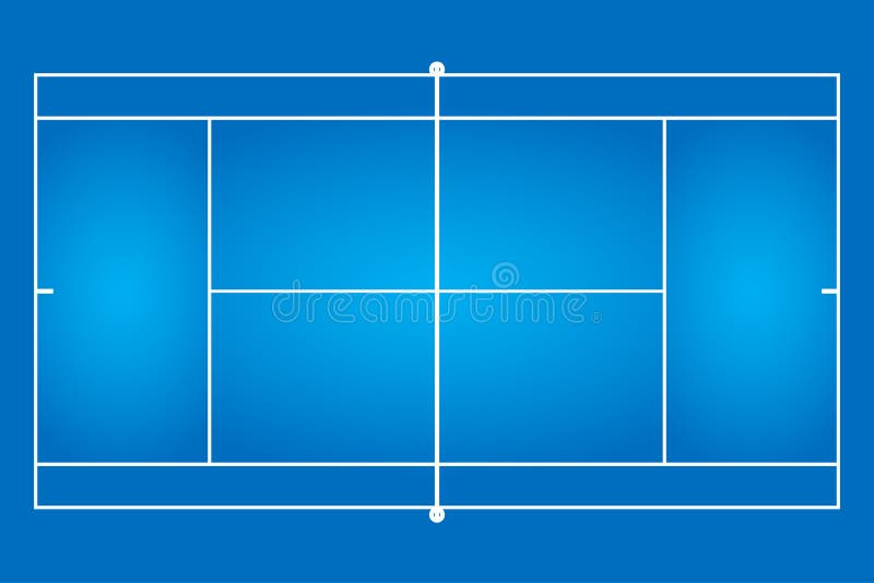 Großer Tennisplatz stock abbildung Großer Tennisplatz stock abbildung