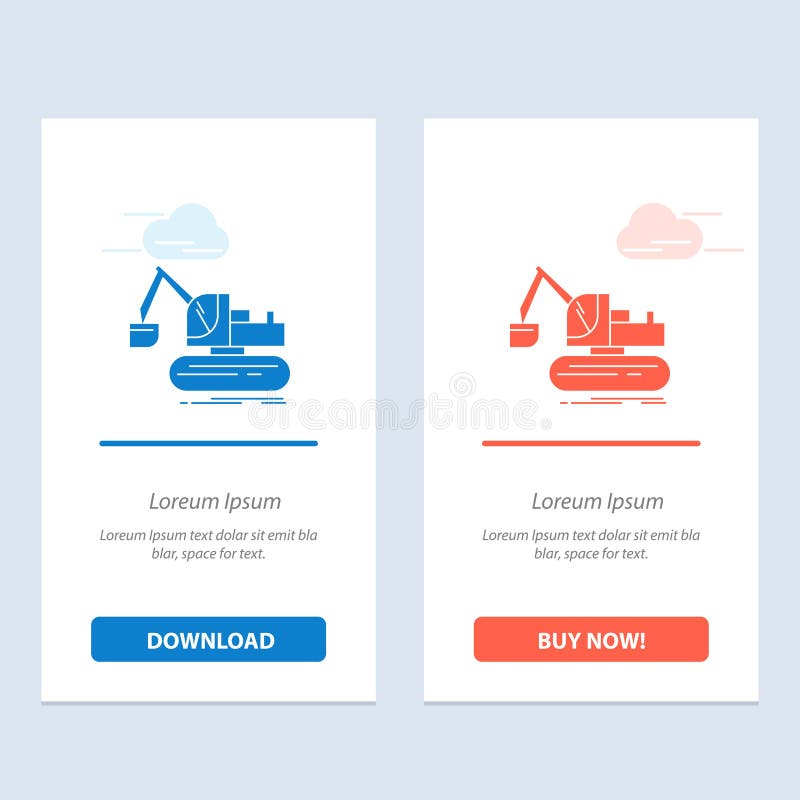 Gru, costruzione, ascensore, blu del camion e download rosso ed ora comprare il modello della carta del widget di web